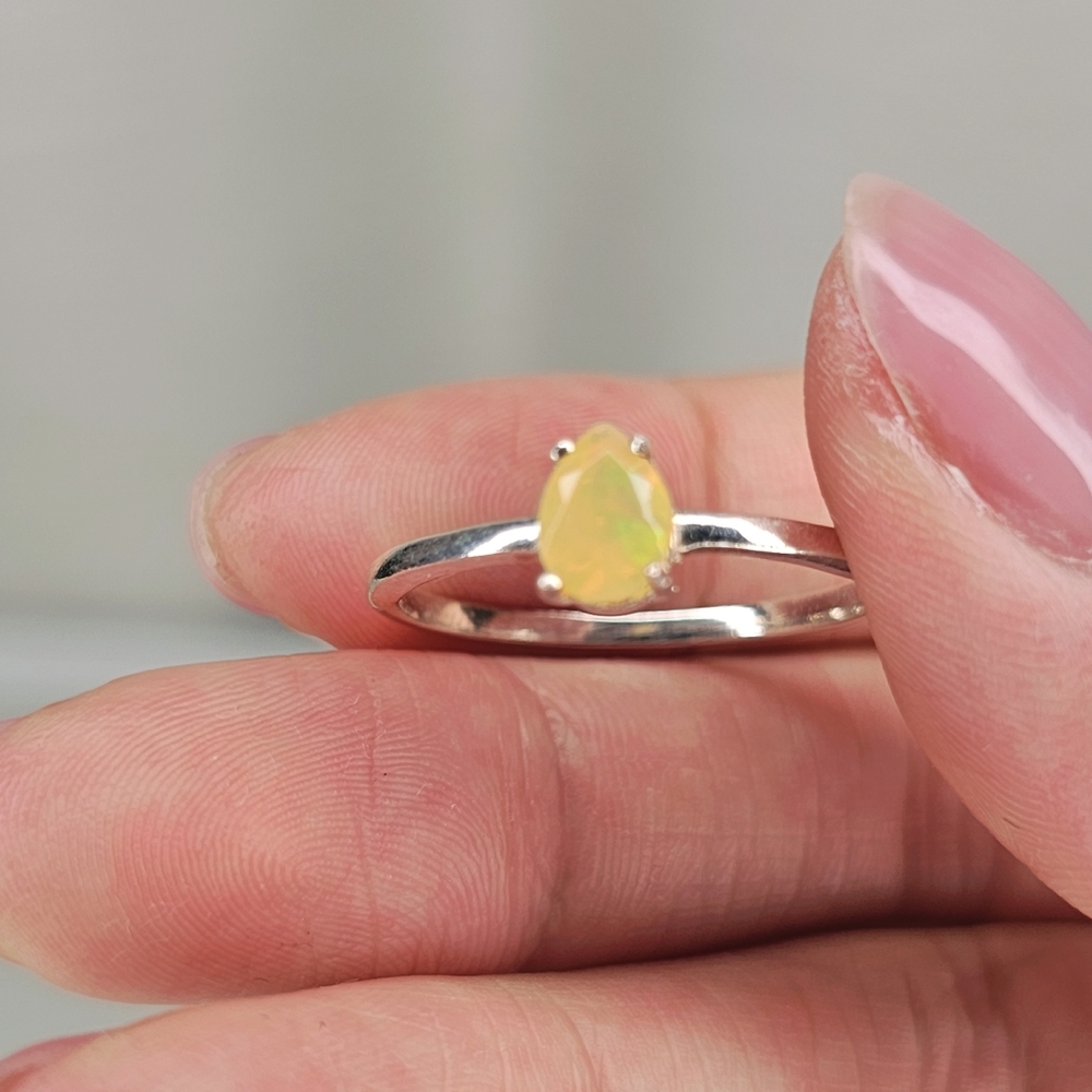 Real Ethiopian Opal Ring Size 10.5